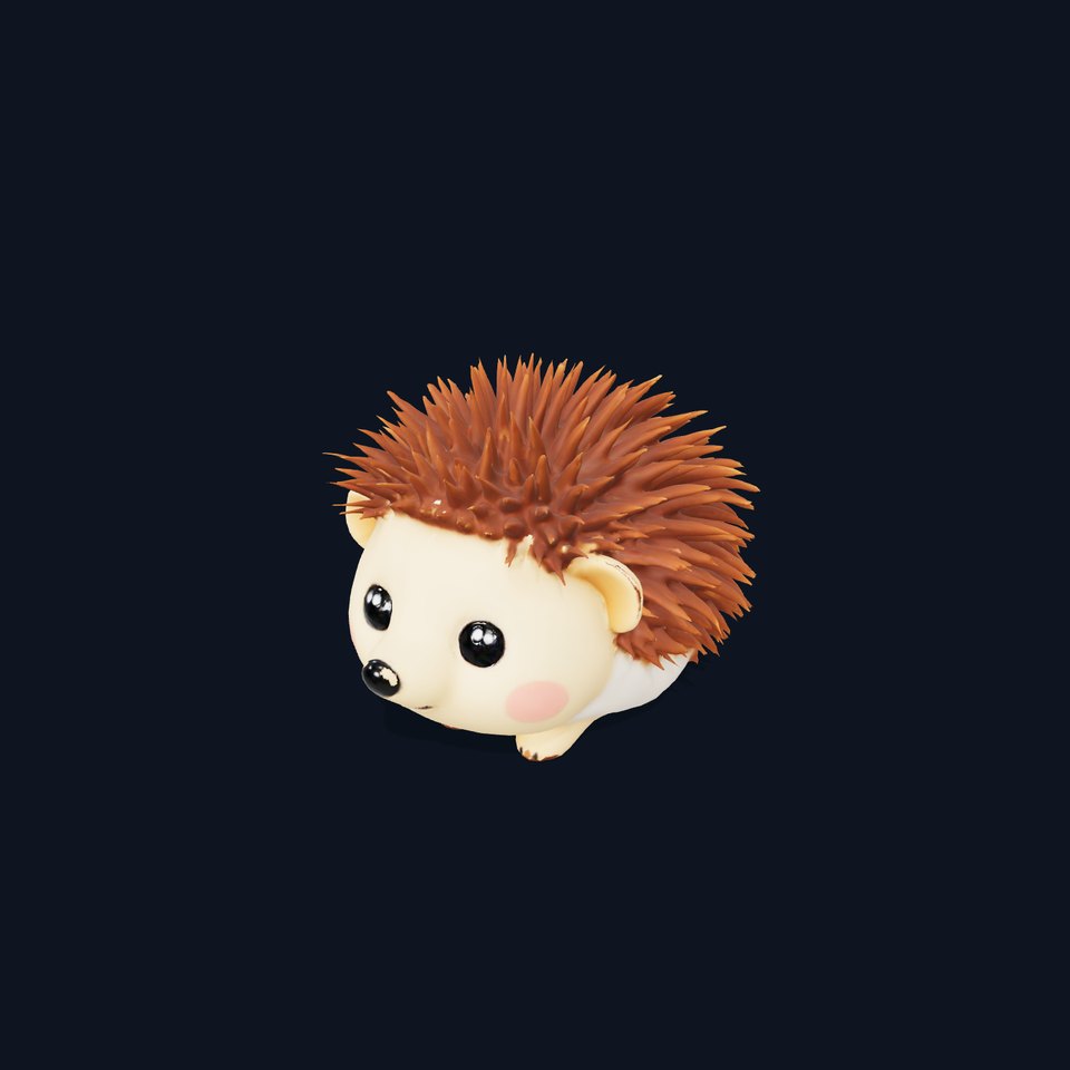 Cute Hedgehog Character model pack
